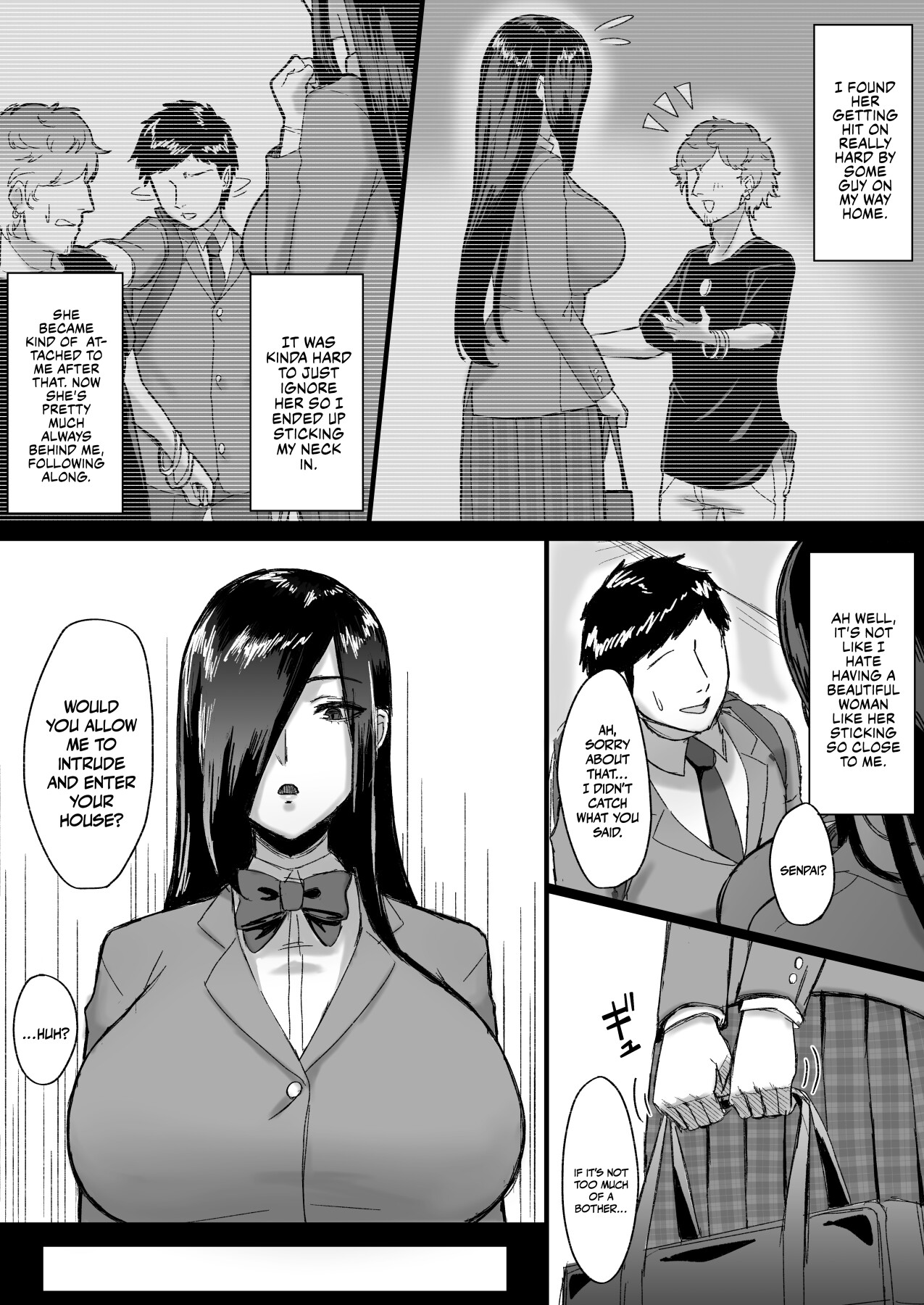 Hentai Manga Comic-Pressed For Sex By My Tall Aloof Kouhai-Read-4